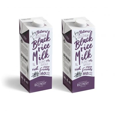 RICEPATHY 有機無糖黑米奶 1公升 (2盒)