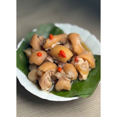 【預購】三點水 <br>藥膳花雕醉豬手 <br>300g (即食)