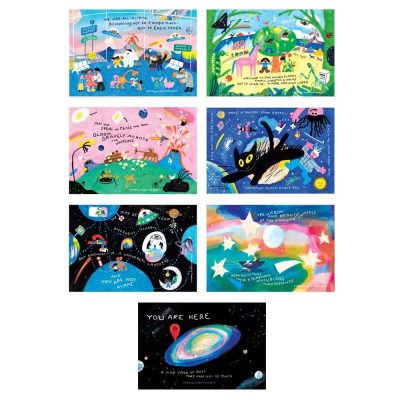 All Things Bright and Beautiful <br>星際旅行者指南<br>明信片系列1（一套7張）