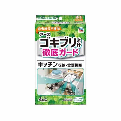 【日本直送】地球製藥 <br>櫥櫃用天然薄荷驅蟑片